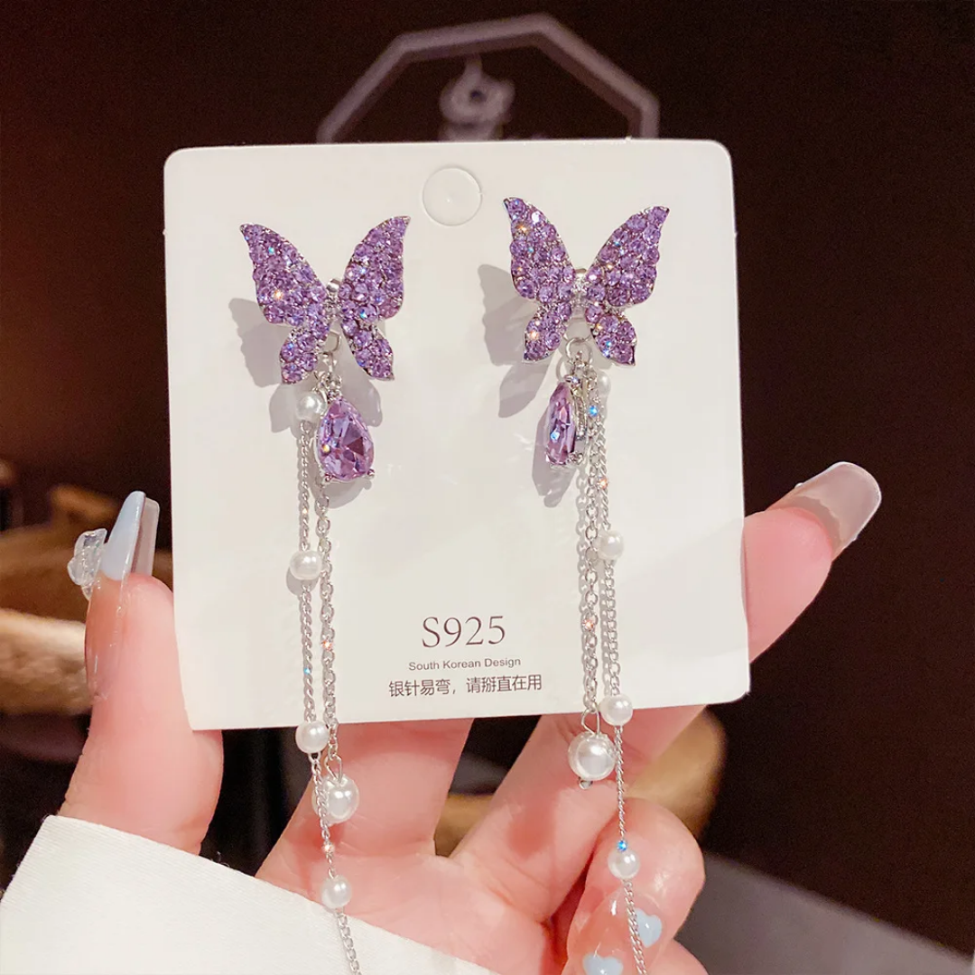 Butterfly Long Hanging Earrings