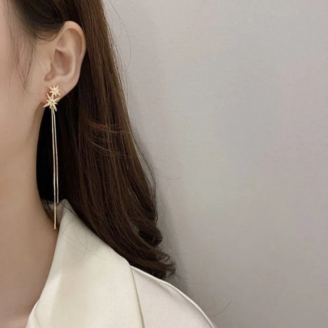 Star Hanging Earrings