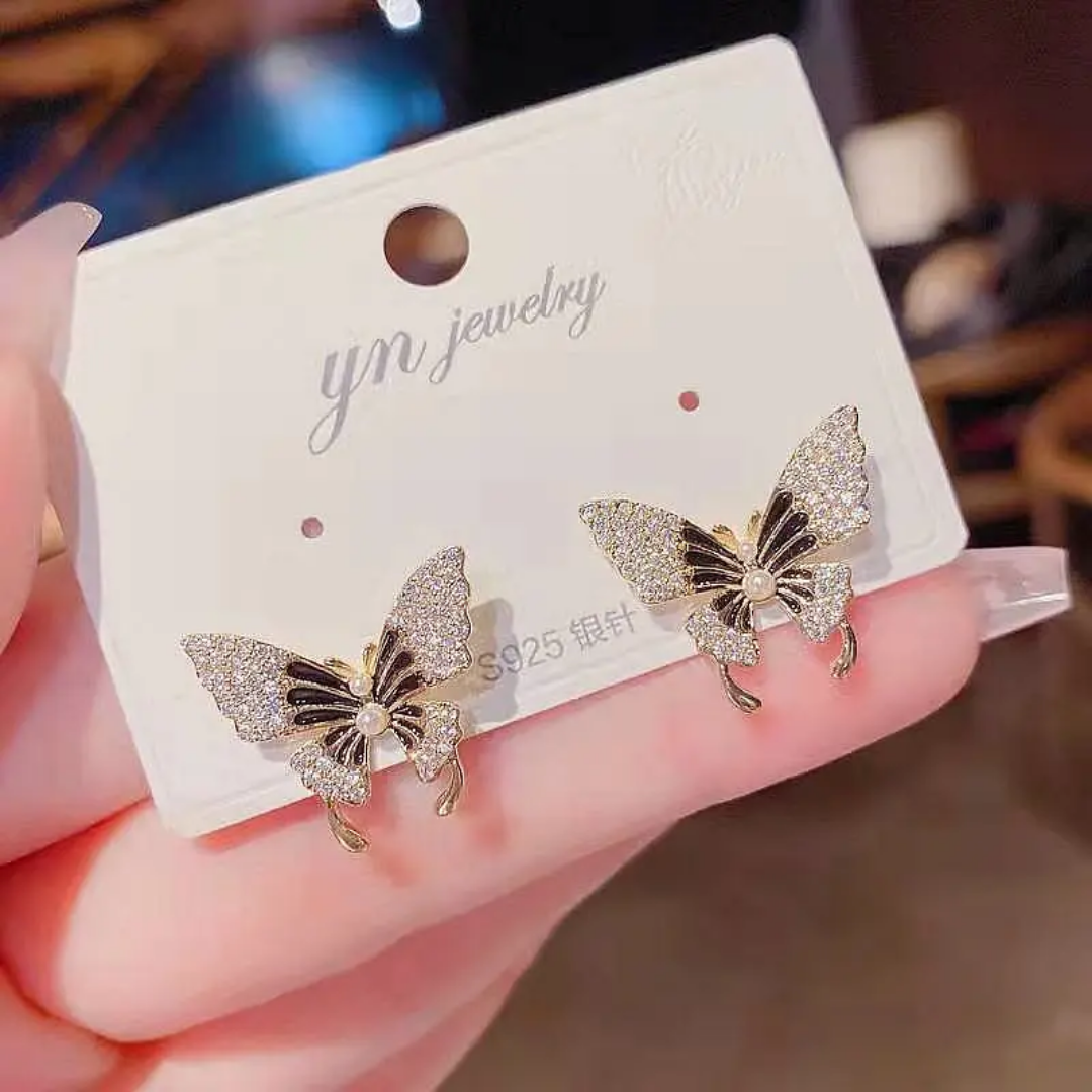 Sparkle Butterfly Studs