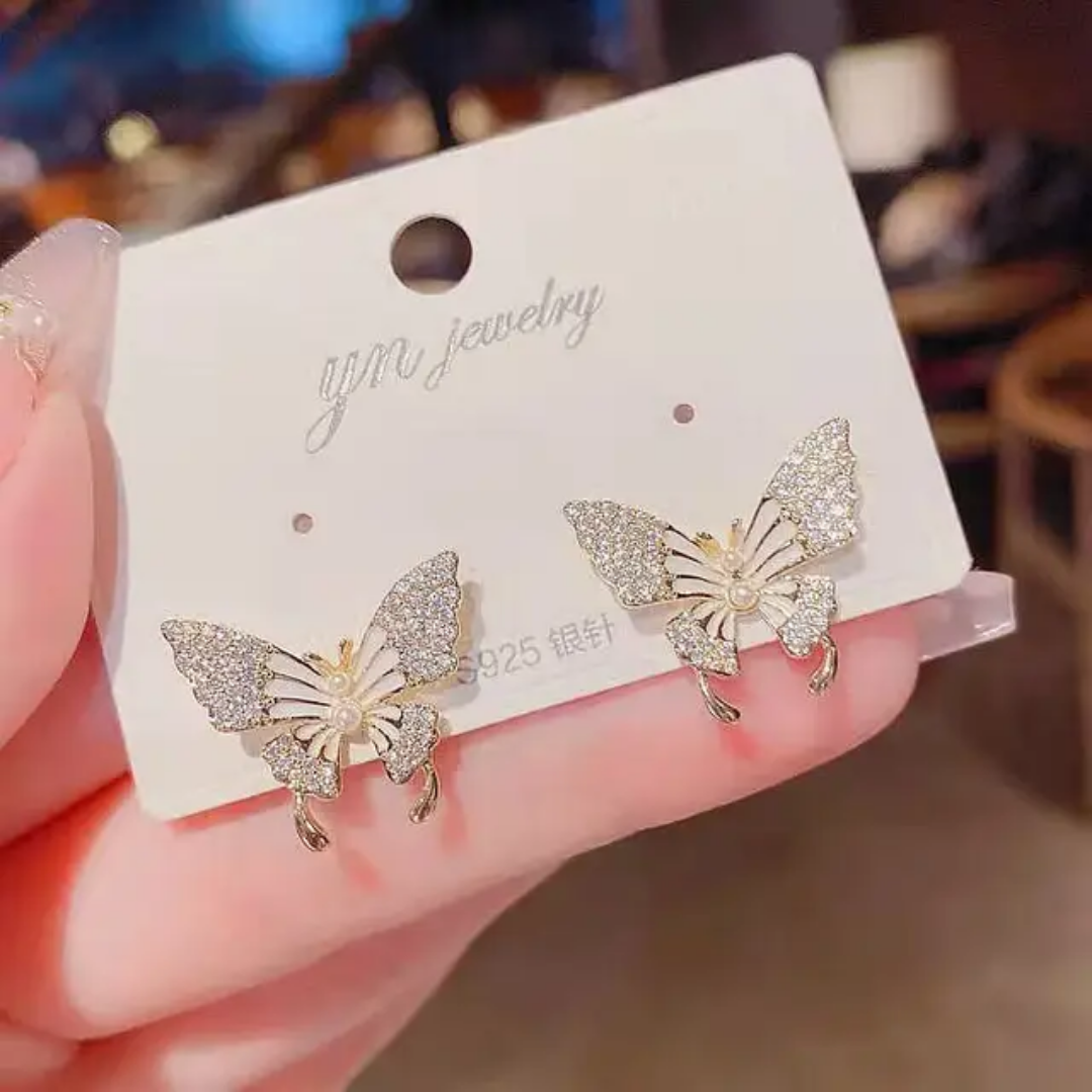 Sparkle Butterfly Studs