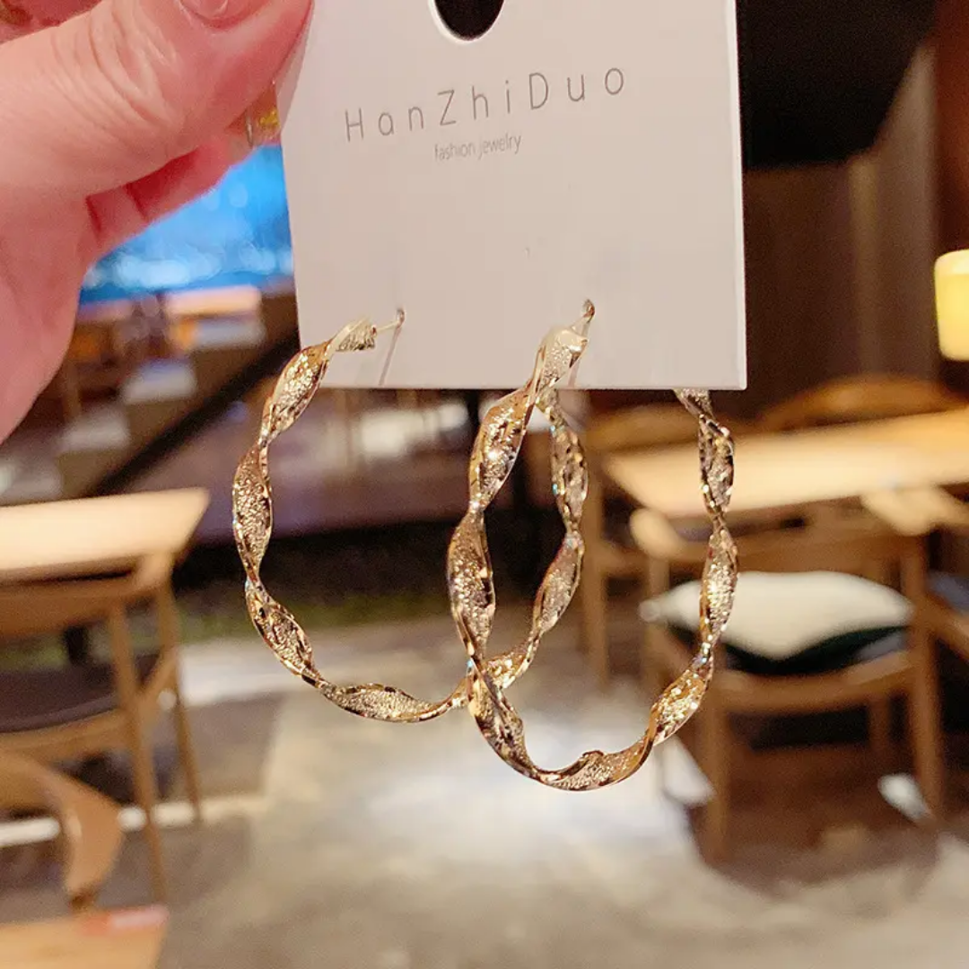 Golden Hoop Earrings