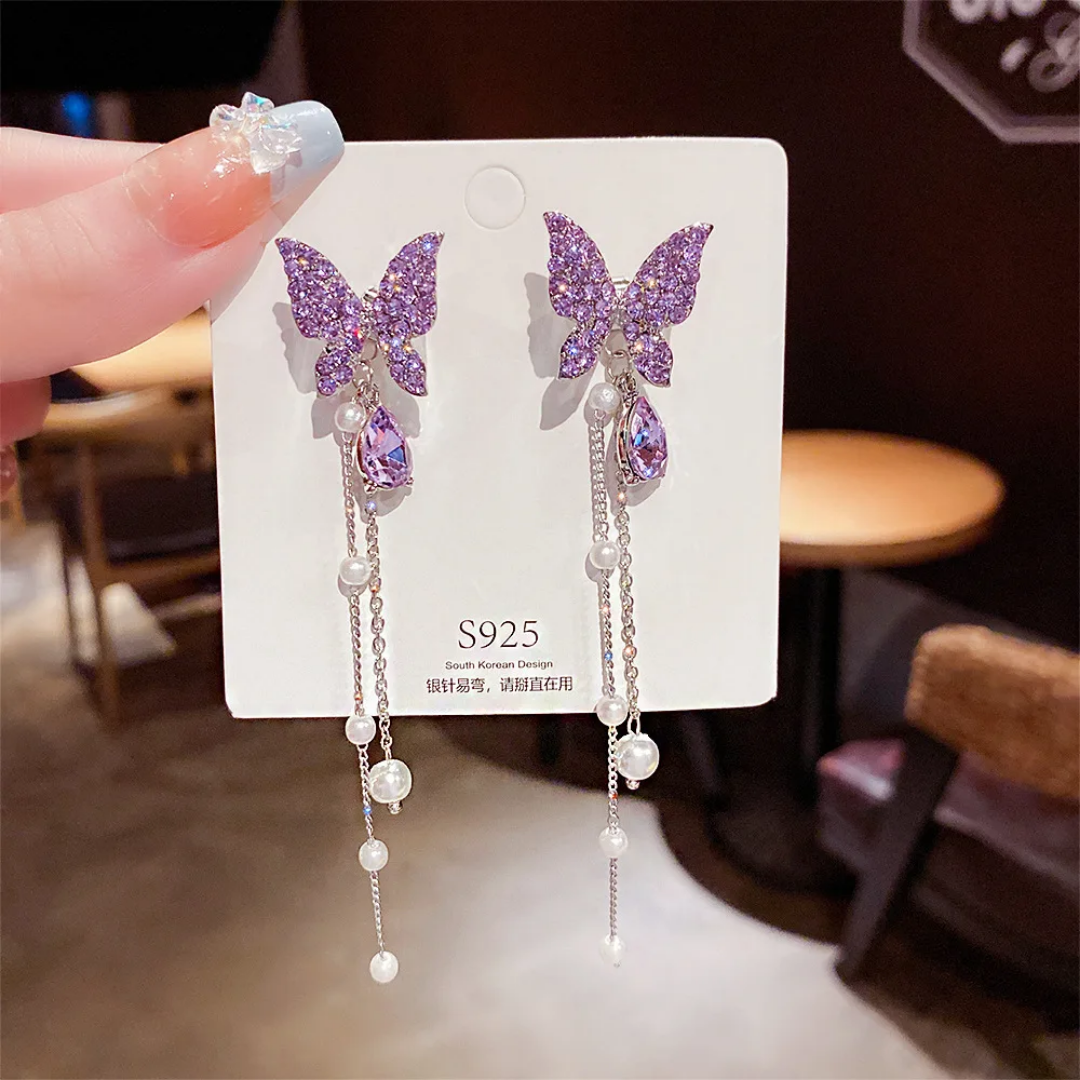 Butterfly Long Hanging Earrings