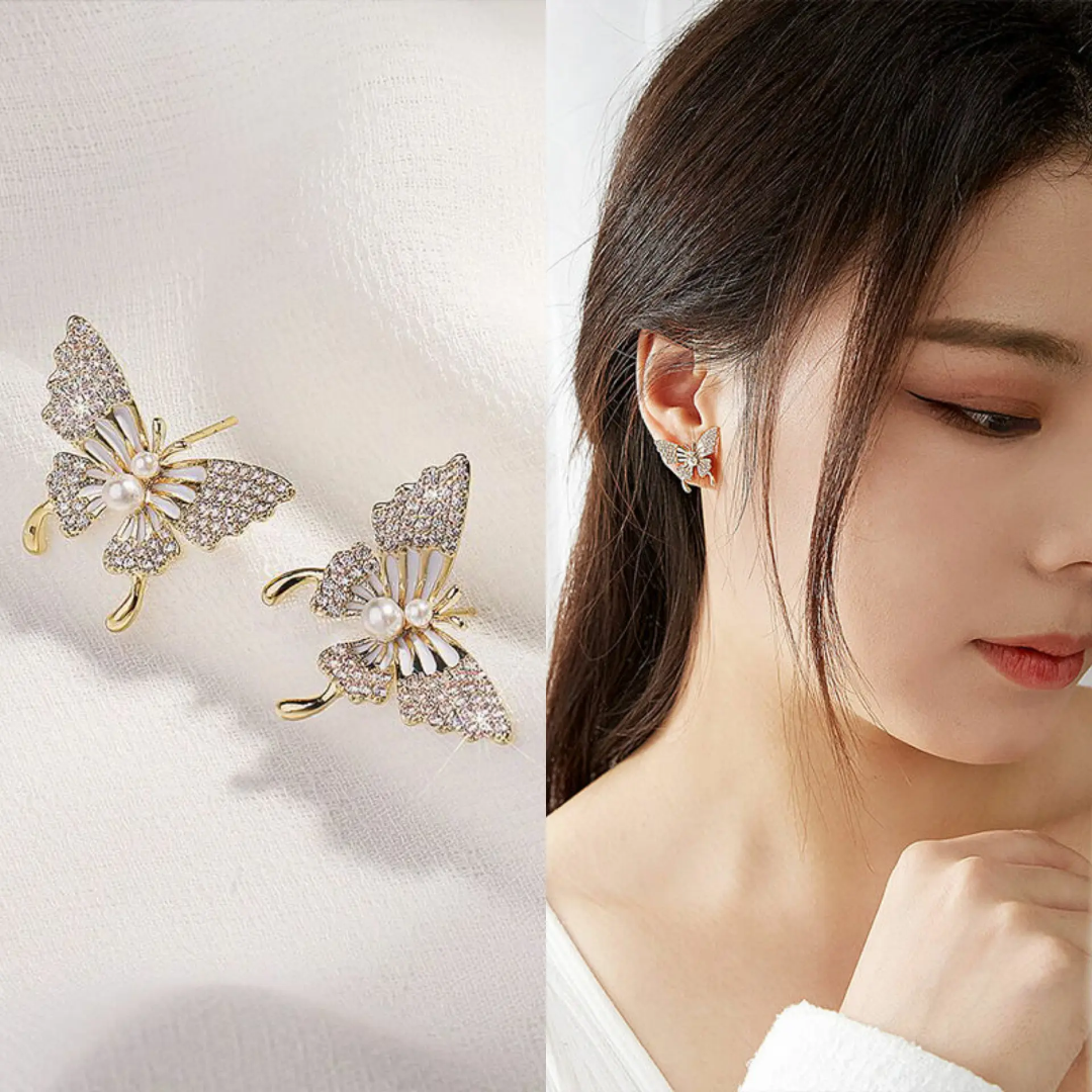 Sparkle Butterfly Studs