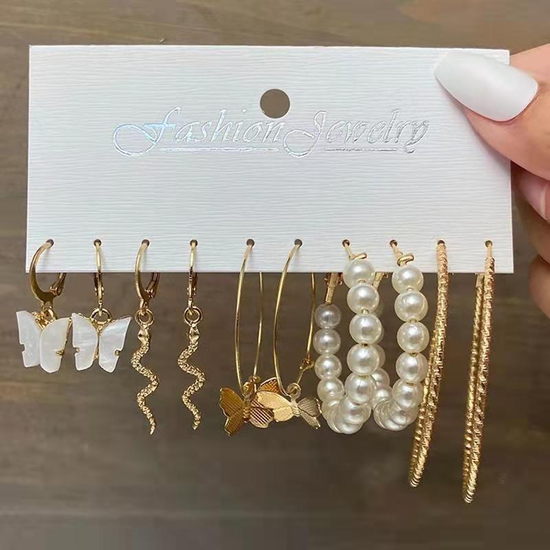 Graceful Pearl Hoops