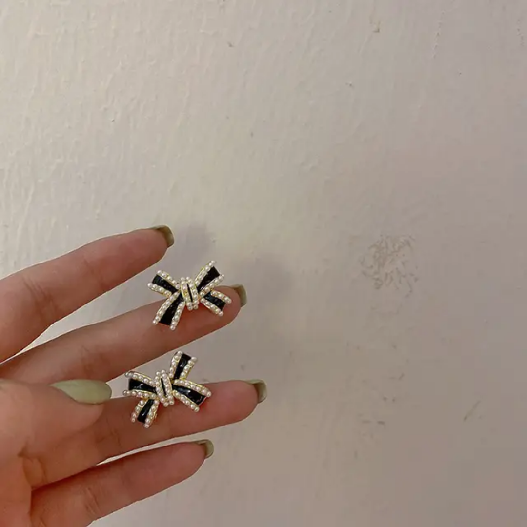 Heart Bow Earrings