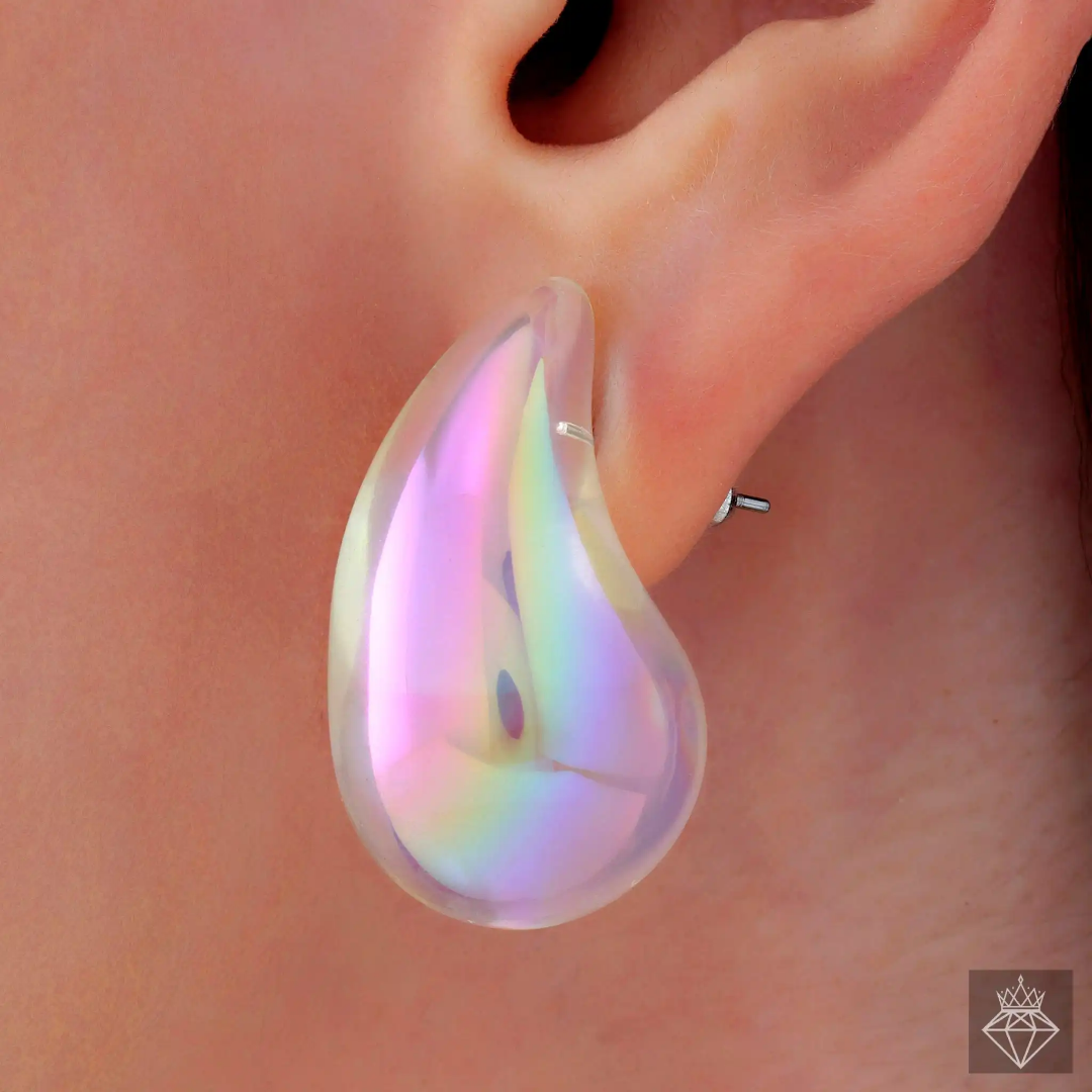 Rain Drop Glitter Earrings