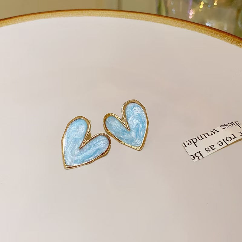 Moonlit Heart Studs