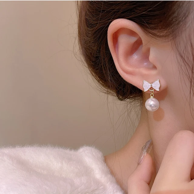 Dazzle Pearl Drop Earrings