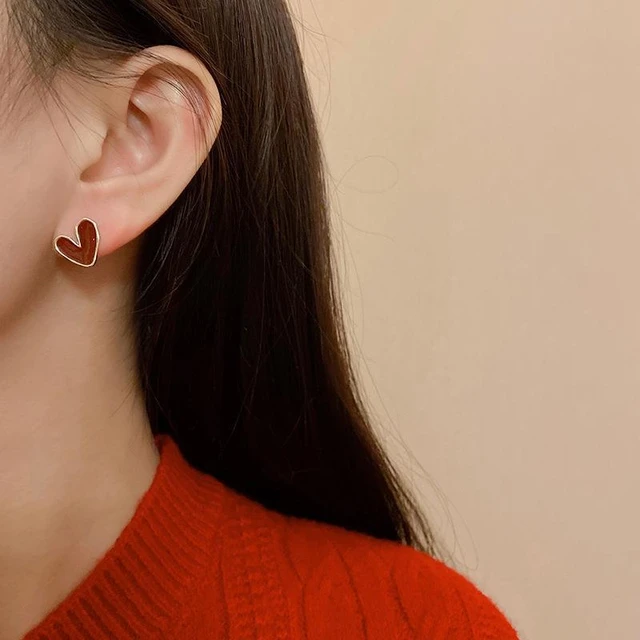 Cute Heart Studs