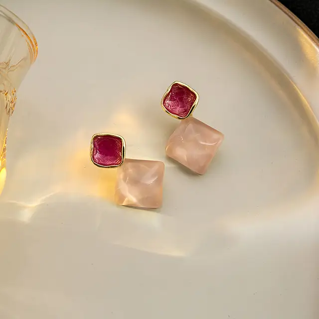 Glossed Ruby Tiles