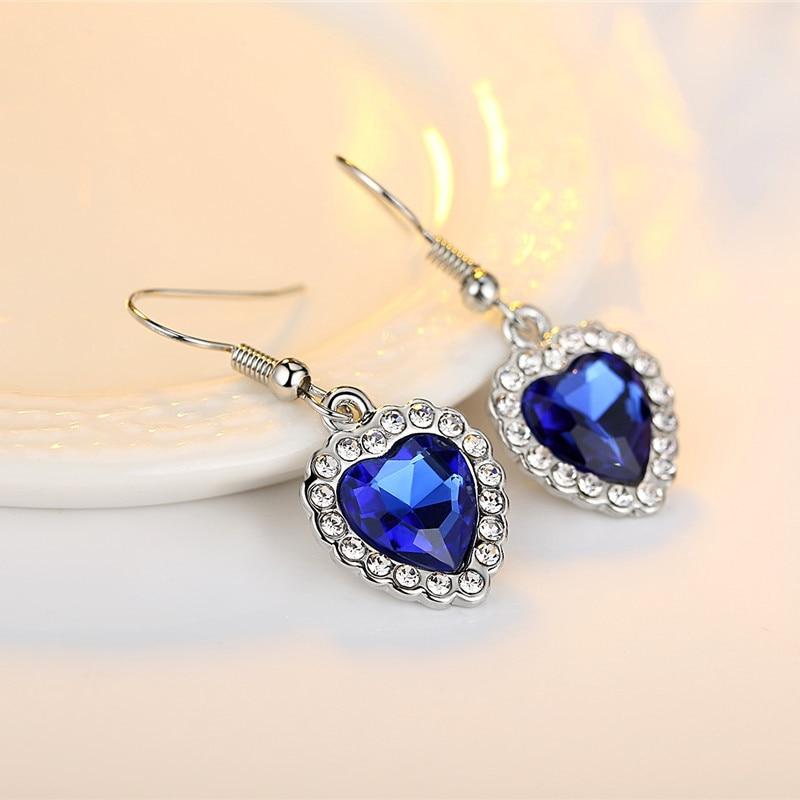 Glitter Blue Earrings