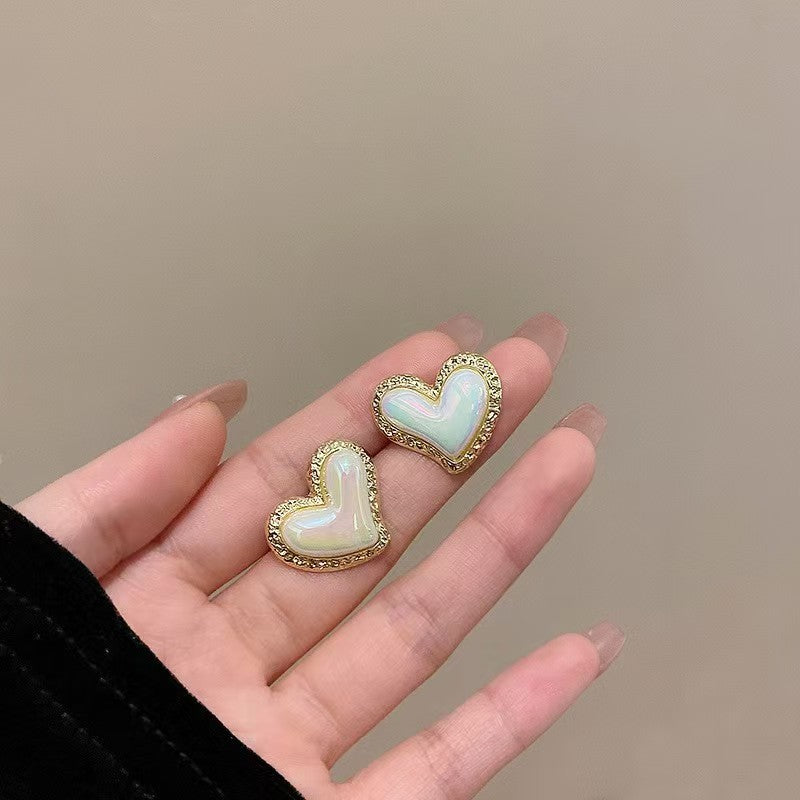 Golden Heart Studs