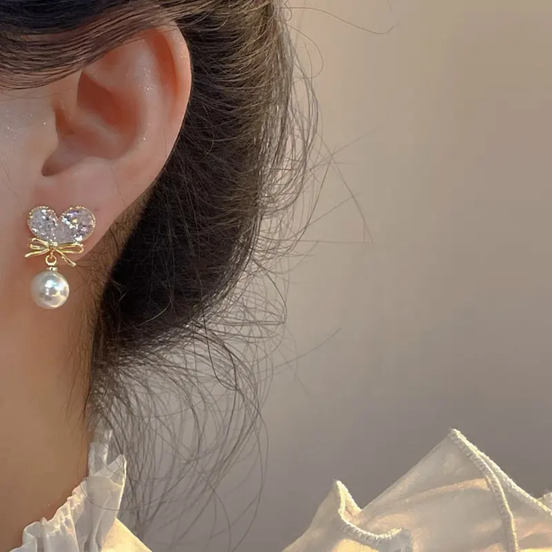 Pearl Hanging Earrings