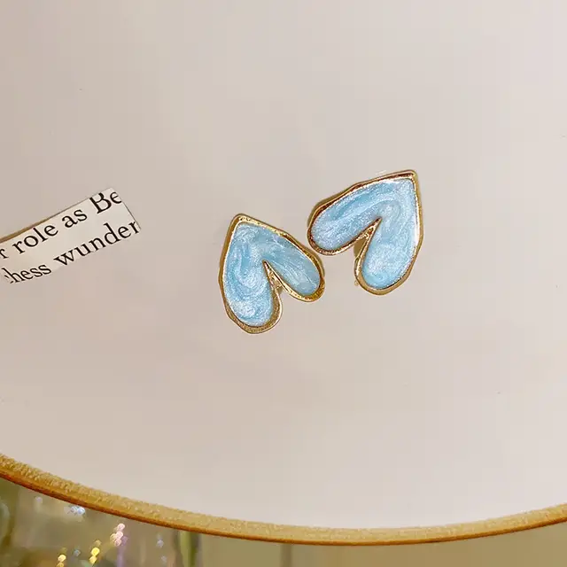 Moonlit Heart Studs