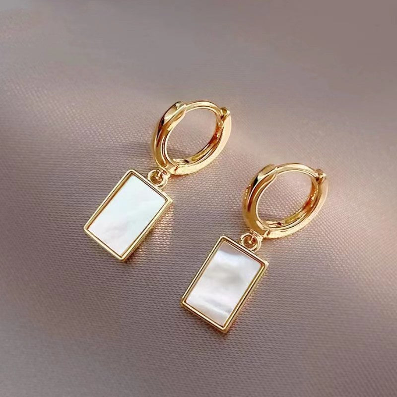 Ruby Tile Earrings