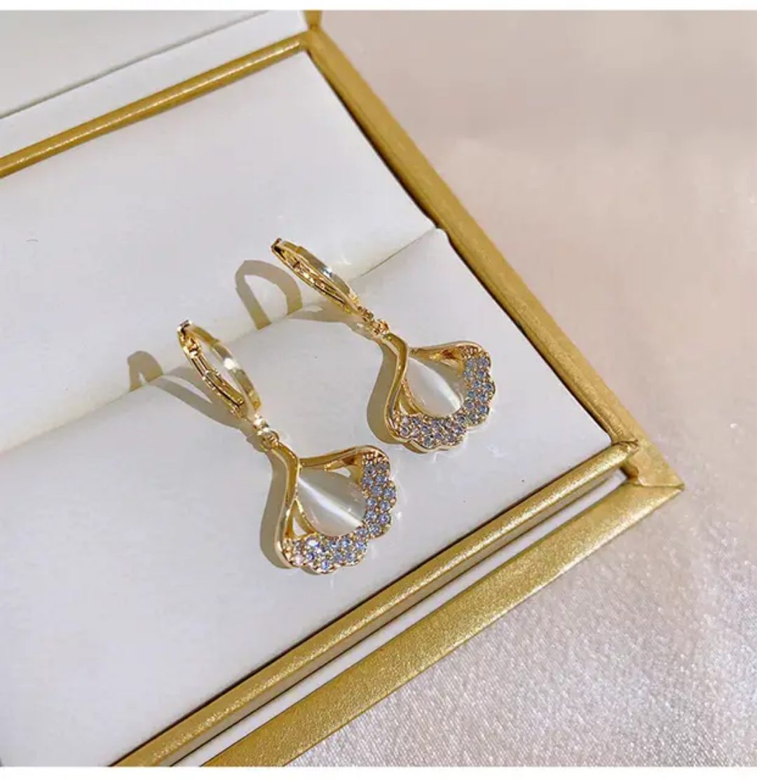 Crystal Hoop Earrings