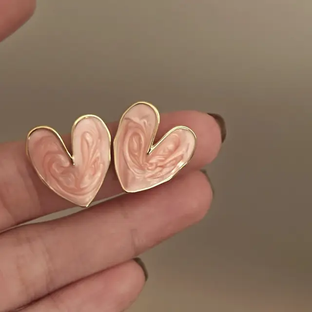 Moonlit Heart Studs