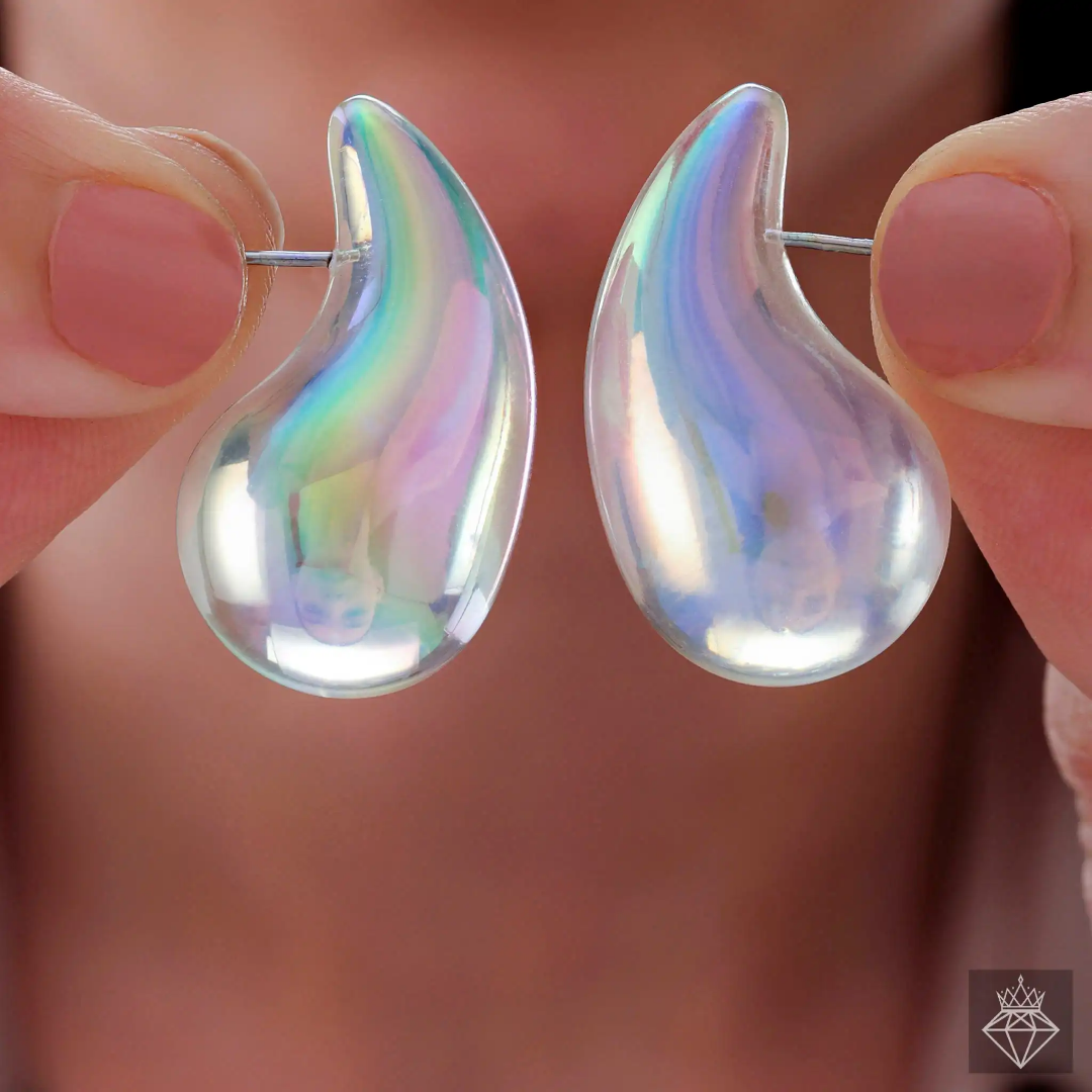 Rain Drop Glitter Earrings