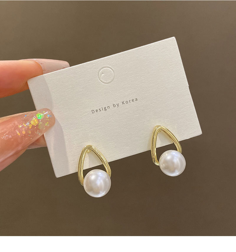 Golden Pearl Studs