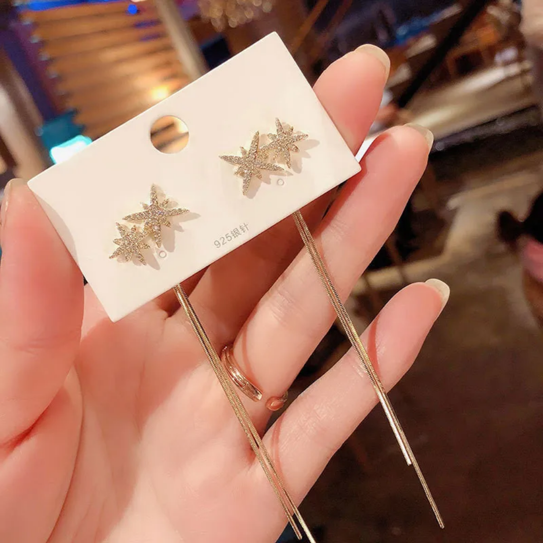 Star Hanging Earrings