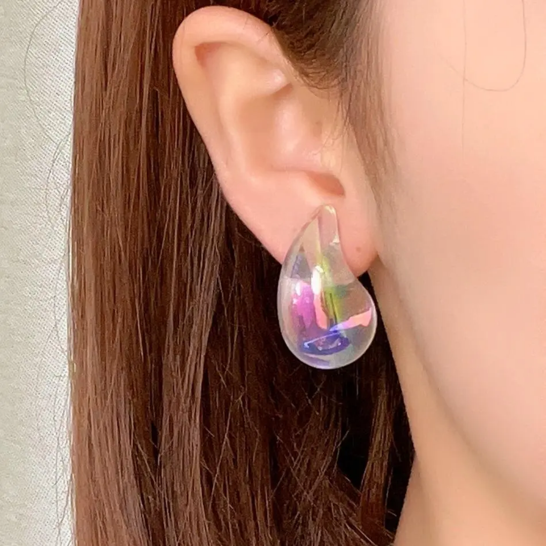 Rain Drop Glitter Earrings