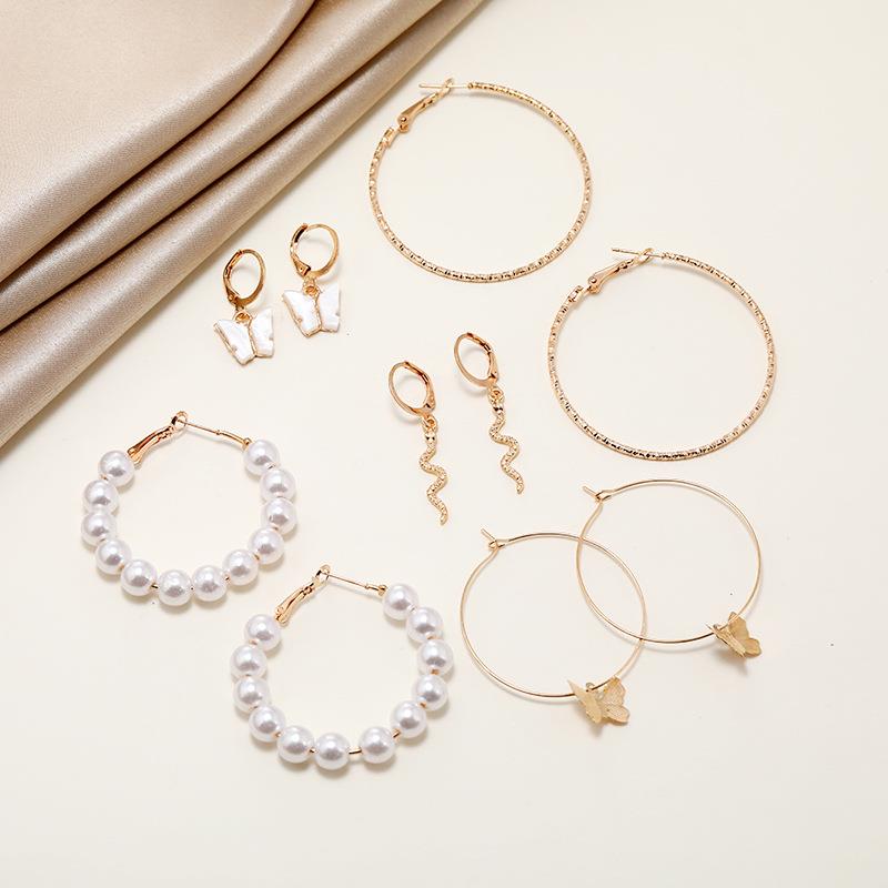 Graceful Pearl Hoops