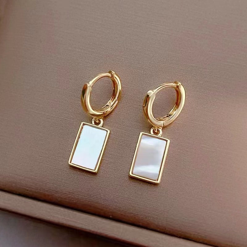 Ruby Tile Earrings