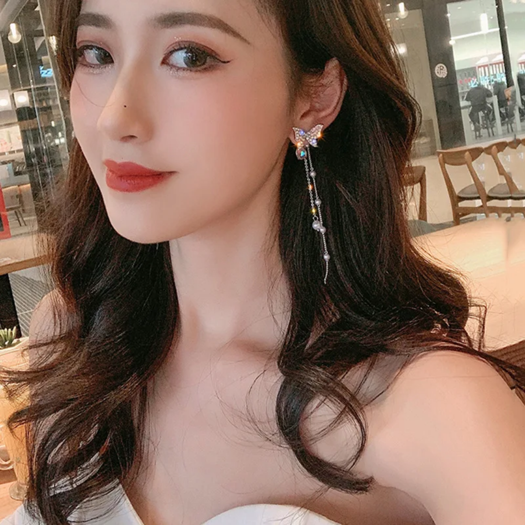 Butterfly Long Hanging Earrings