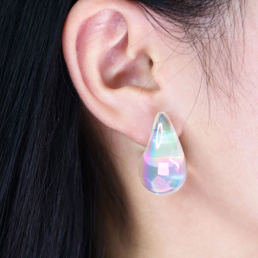 Rain Drop Glitter Earrings