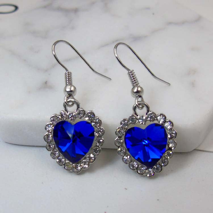 Glitter Blue Earrings