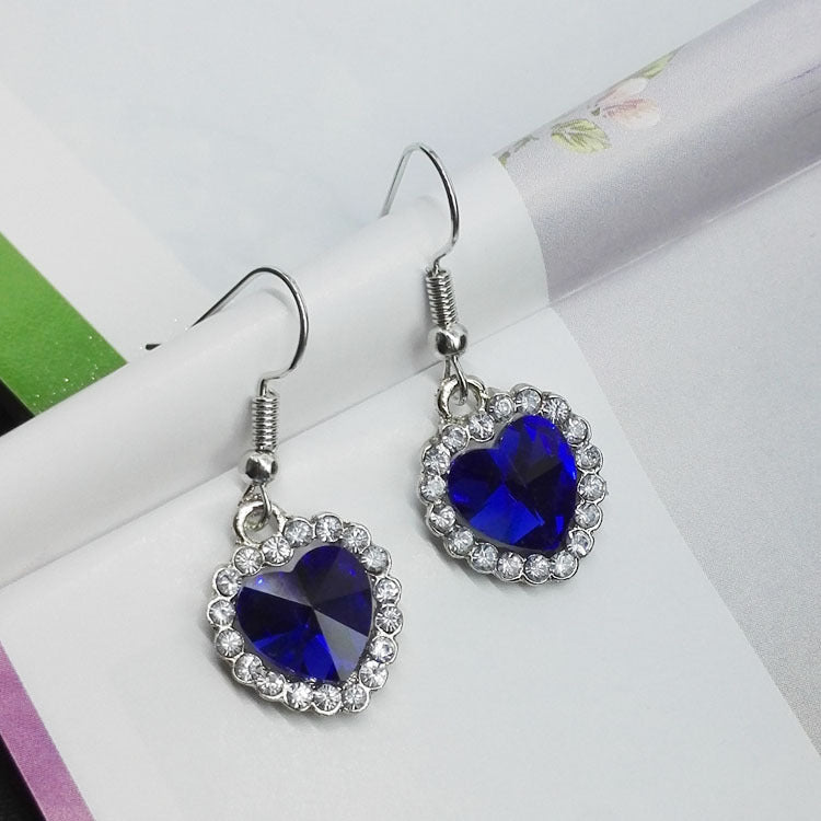 Glitter Blue Earrings