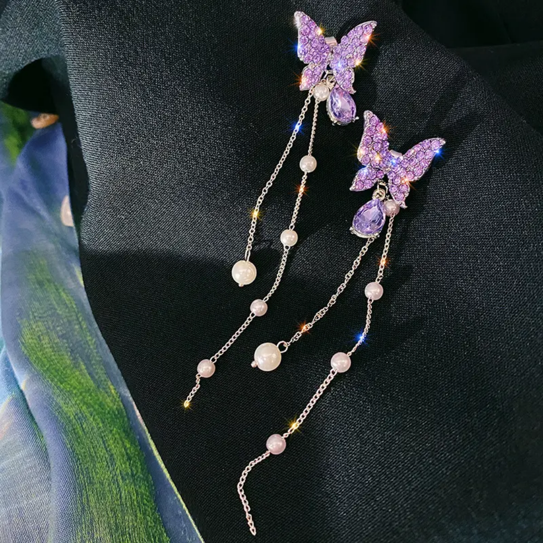 Butterfly Long Hanging Earrings