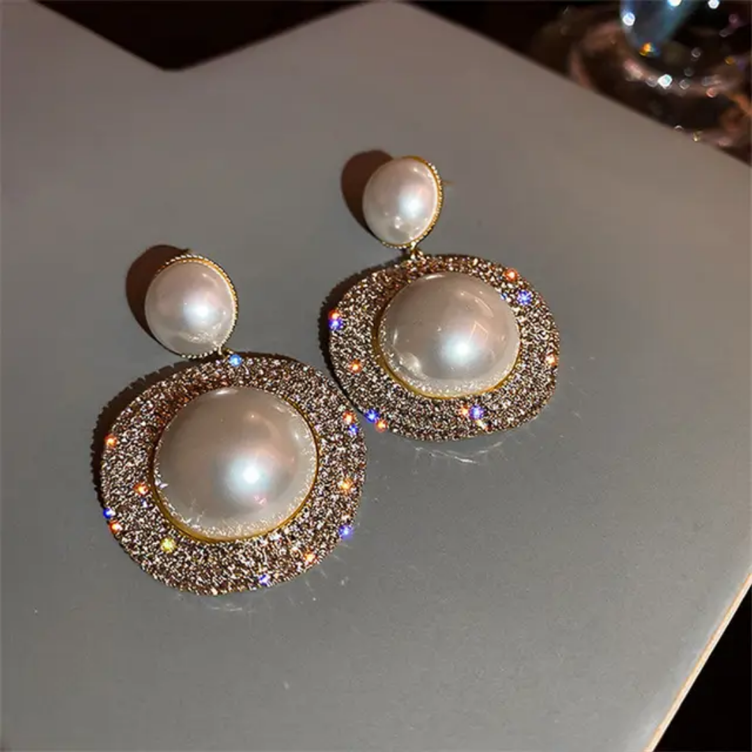 Pearl Hanging Earrings