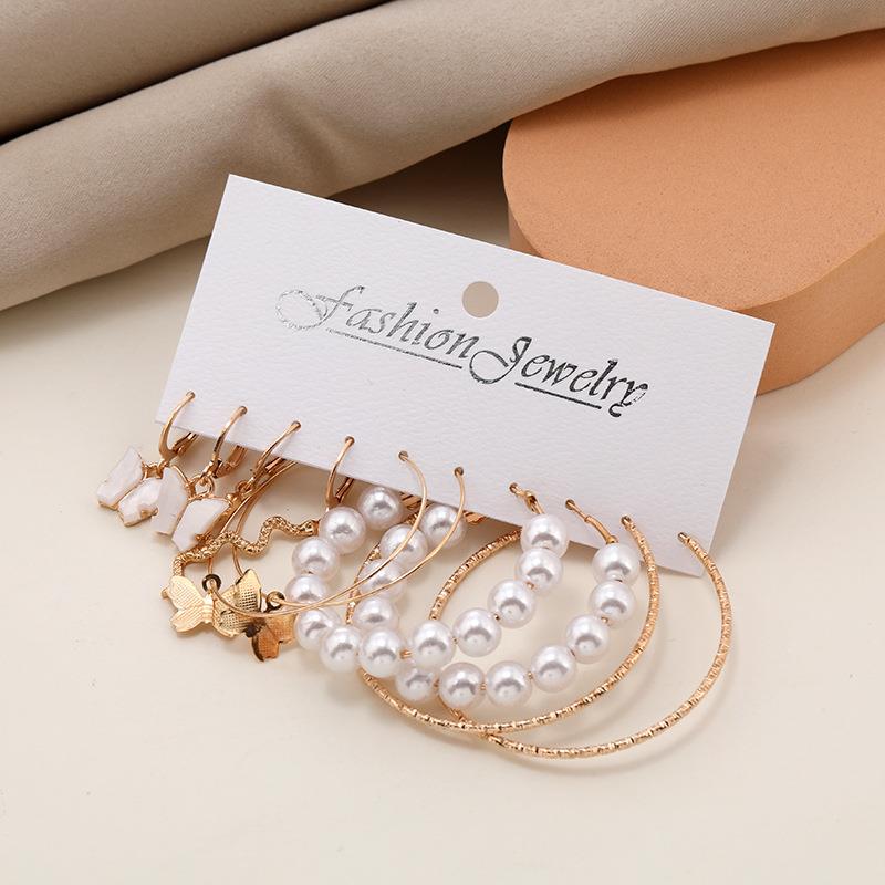 Graceful Pearl Hoops