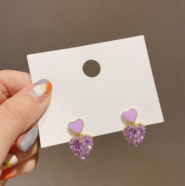 Sparkle Heart Earrings