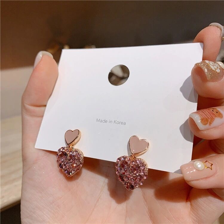 Sparkle Heart Earrings