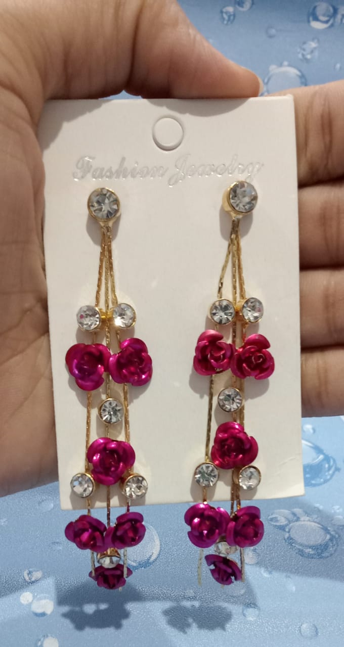 Rose Petals Danglers