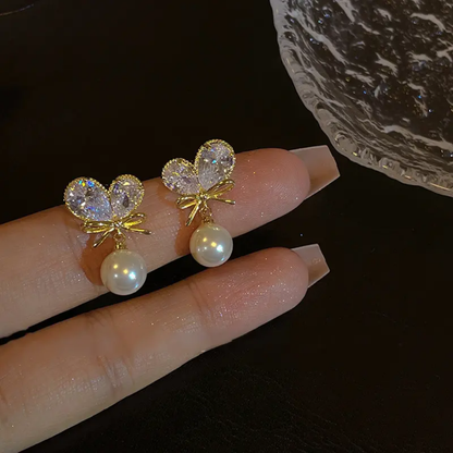 Pearl Hanging Earrings