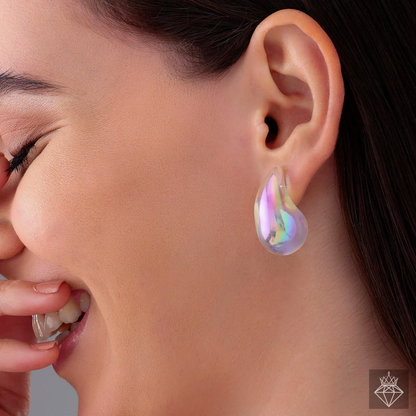 Rain Drop Glitter Earrings