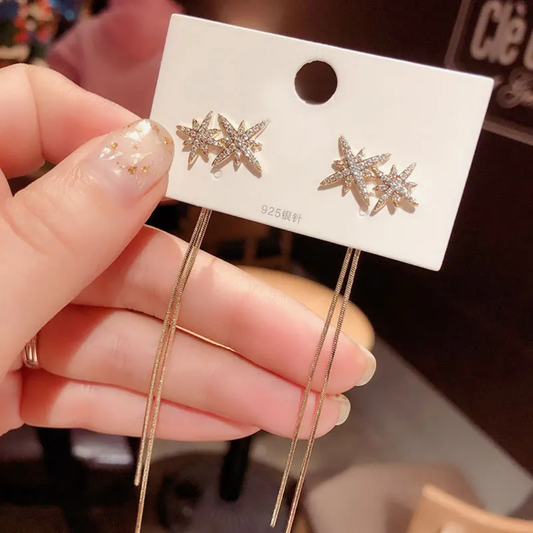 Star Hanging Earrings