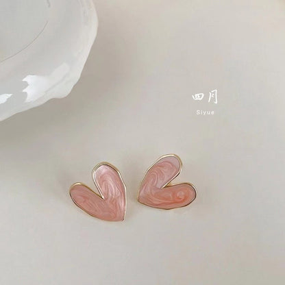 Moonlit Heart Studs