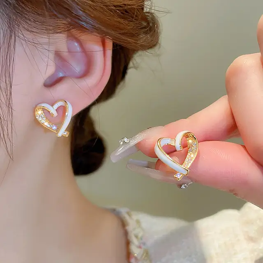 True Heart Studs