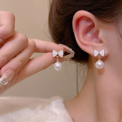 Dazzle Pearl Drop Earrings