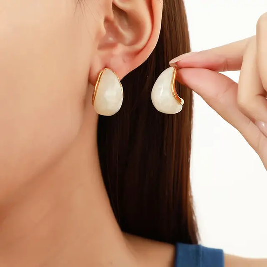 Pearl Drop Studs