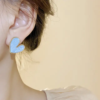 Moonlit Heart Studs