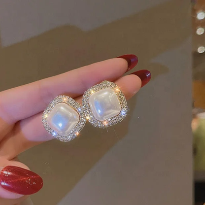 Glitter Pearl Studs