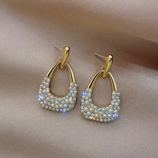 Sparkling Diamond Hoops