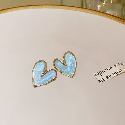 Moonlit Heart Studs