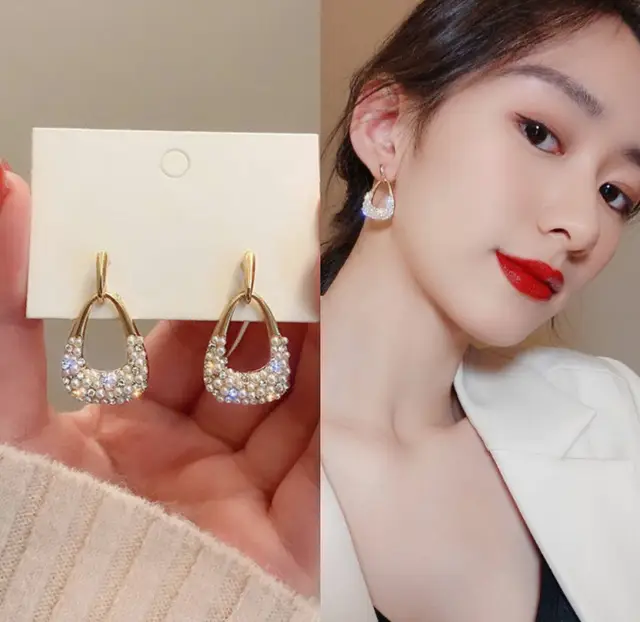 Sparkling Diamond Hoops