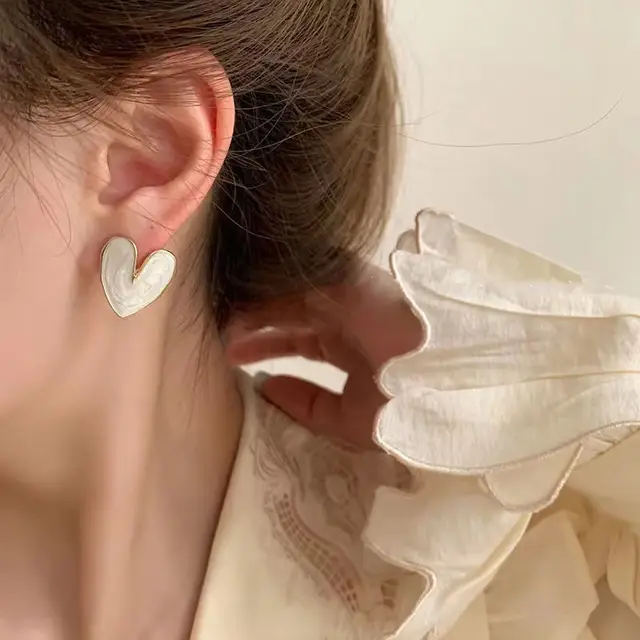 Moonlit Heart Studs